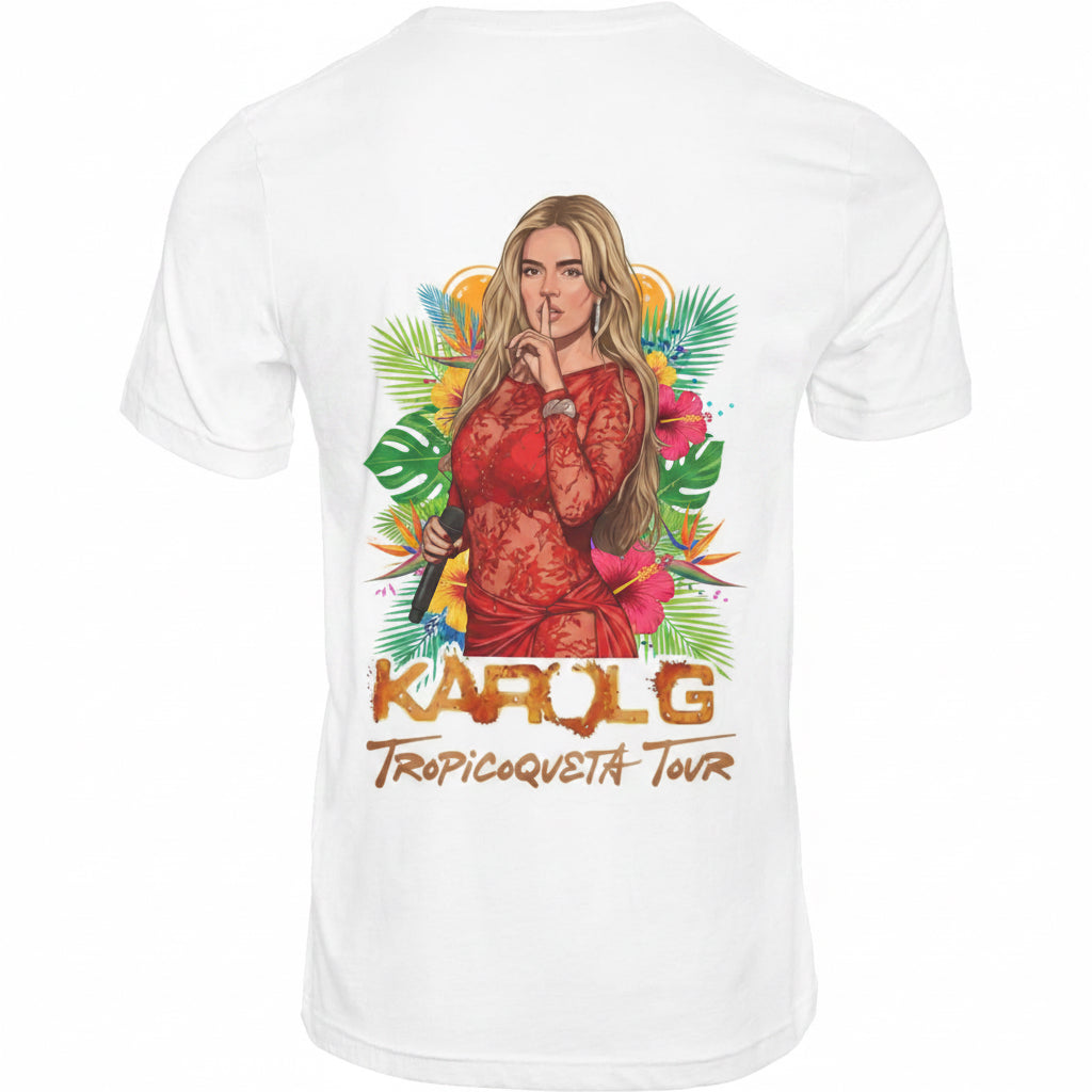 Karol g TROPICOQUETA TOUR paq de 12 DTF ready to press(listos para estampar)